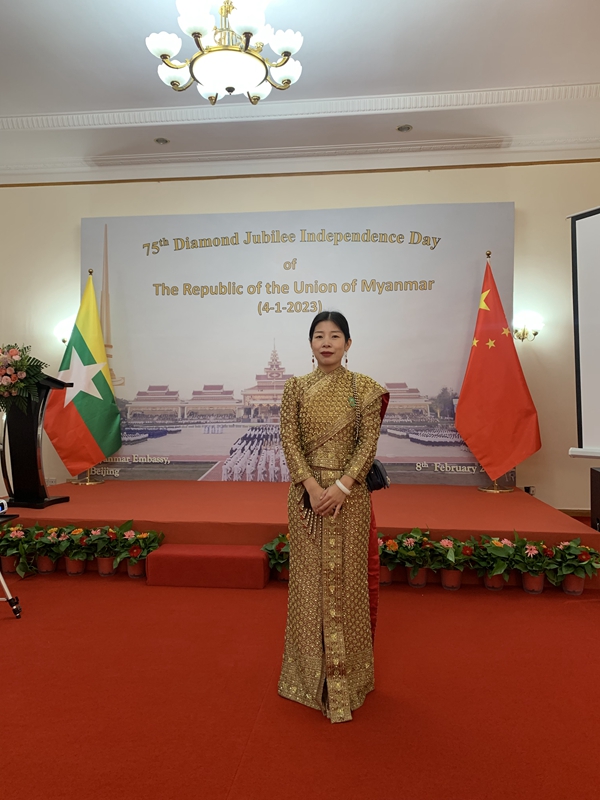 廊坊评茶师参加缅甸驻华大使馆举办的独立75周年招待会