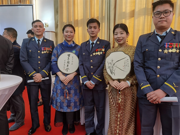廊坊评茶师参加缅甸驻华大使馆举办的独立75周年招待会