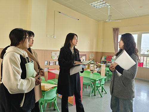 彭州市九尺幼儿园迎接学海湖幼儿园教育集团每月视导活动