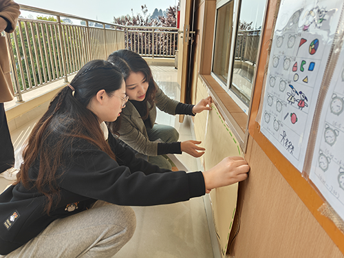 彭州市九尺幼儿园迎接学海湖幼儿园教育集团每月视导活动