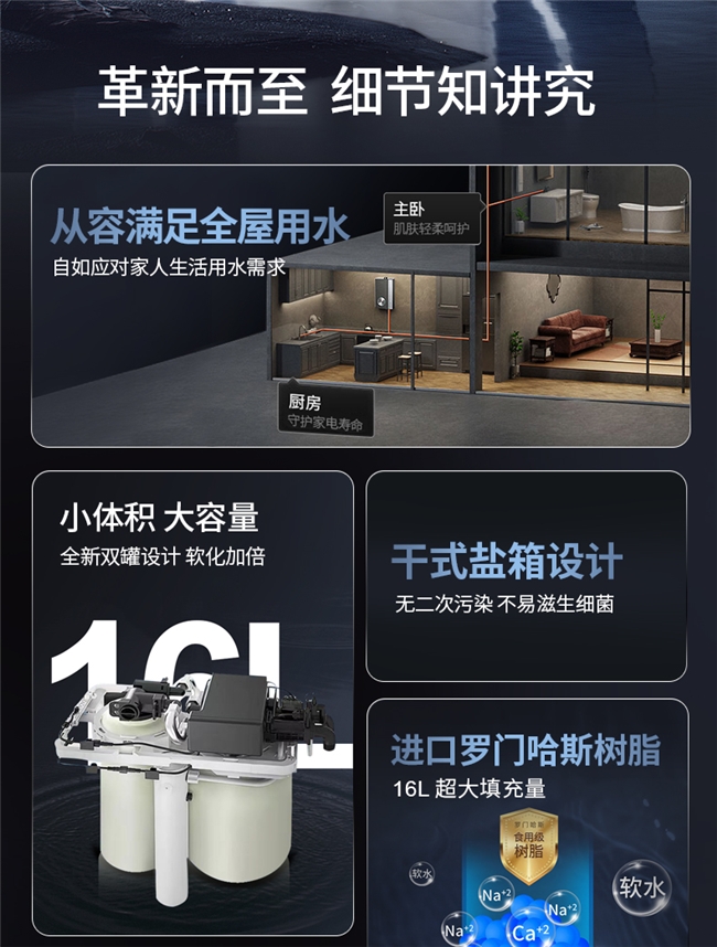 京倍全新软水机震撼上市:小体积大容量,高效节能引领水质软化新风尚