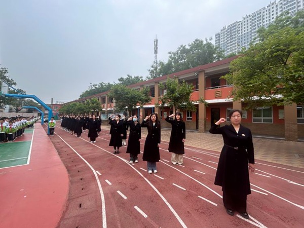 防灾减灾，珍爱生命——邯郸市丛台区丛台小学北校区升旗仪式