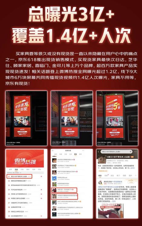 京东618家具开卖30秒破亿 超500个品牌成交额同比增长超10倍