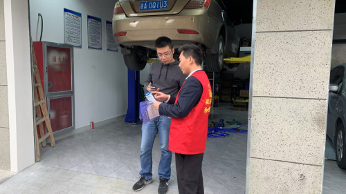 枉山社区开展反诈宣传活动
