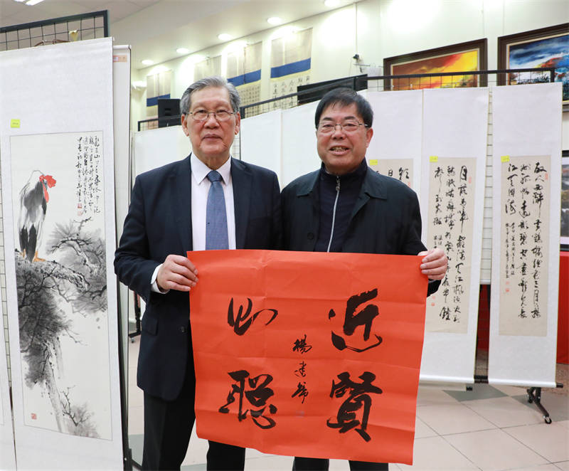 书法家杨润达书法作品亮相中法建交60周年中法国际书画交流展
