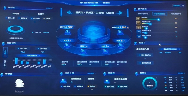 开州区竹溪镇白云村里的“数字管家”