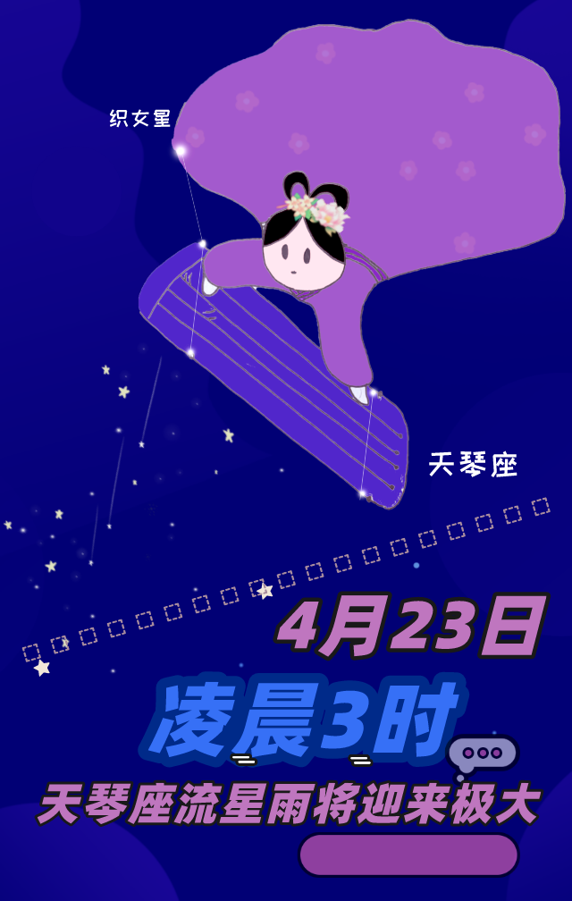 22日晚至23日晨我国公众可目睹到天琴座流星雨