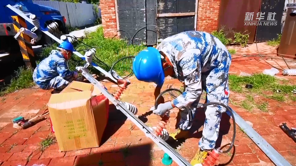 新华全媒+｜河北廊坊：受灾地区基础设施恢复重建有序进行