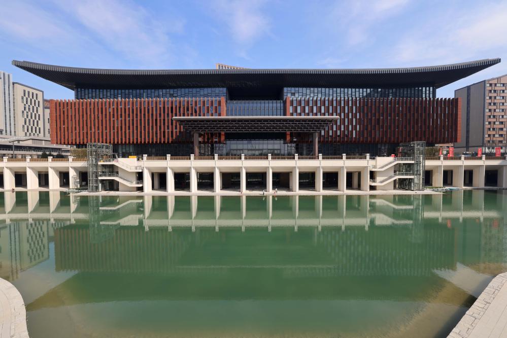 河北雄安新区标志性建筑彰显中式美学