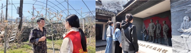 宁幼师学子探寻横坎头村红色致富路