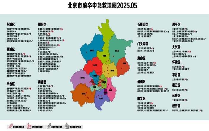 新增8家医疗机构！北京发布2025脑卒中急救地图